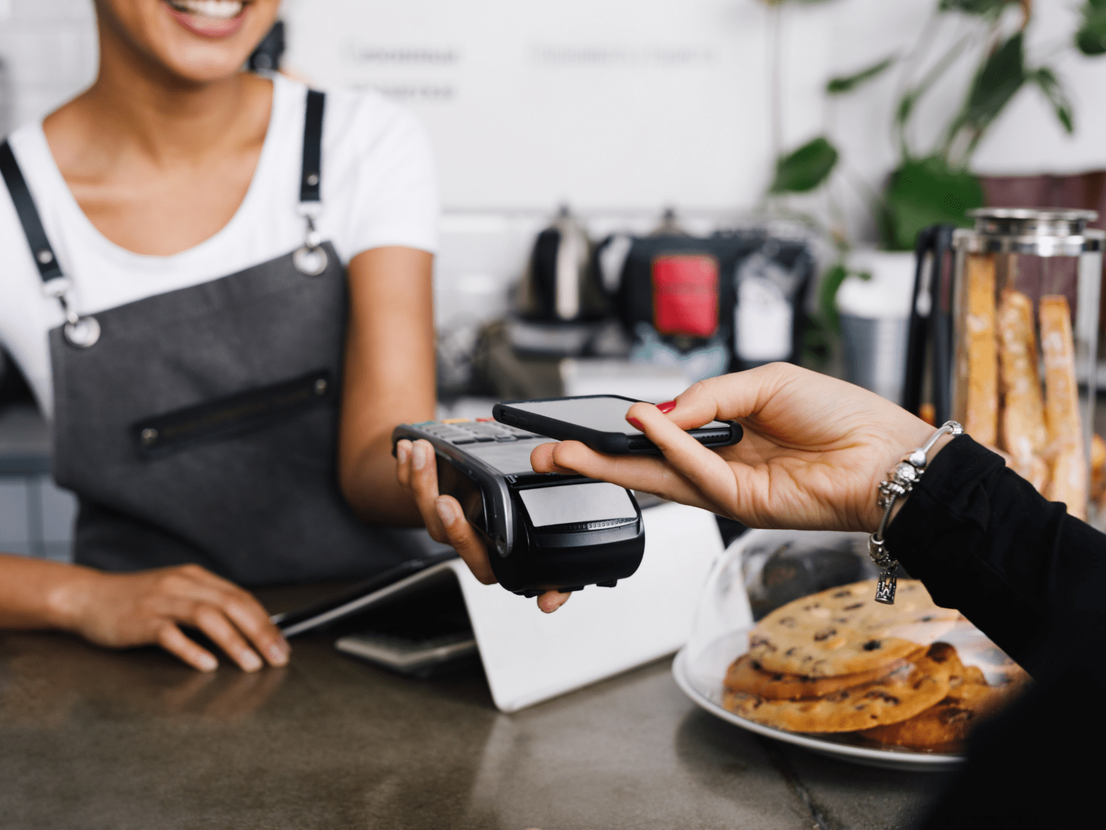 Betaling med mobil kafe
