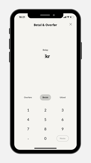 Betale i mobilbanken